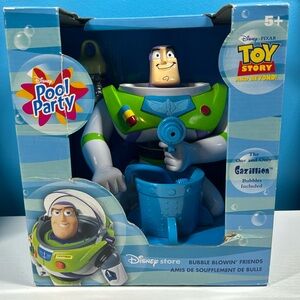 Disney Store Buzz Lightyear Bubble Blowin’ Friends Toy Story Bubble Maker Pool